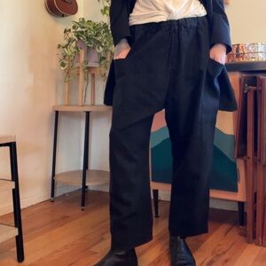 Relaxed Linen-Cotton Blend ROUCHA Relaxed Trousers.